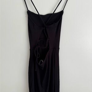 Urban Outfitters Black Ribbed Dress